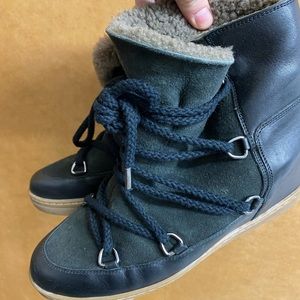 Isabel marant shearling nowles boot